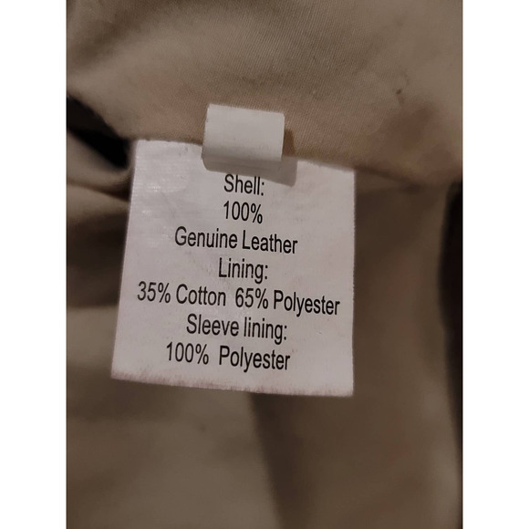 Women's Brown Leather Cape Blazer - Picture 6 of 9